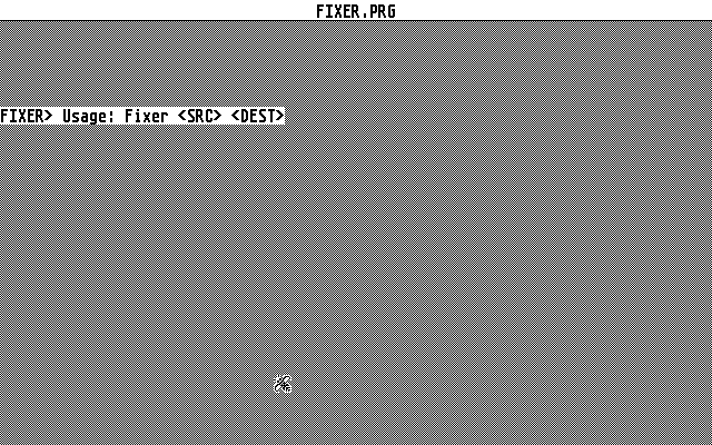 CRLF Lister / Fixer atari screenshot
